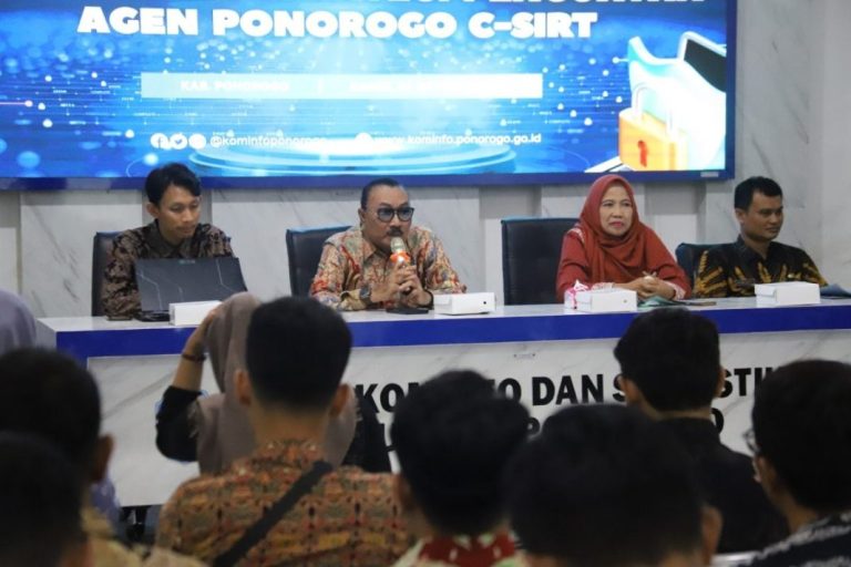 Terjadi Dua Juta Serangan Siber, Kominfo Ponorogo Susun Strategi Keamanan Sistem Digital